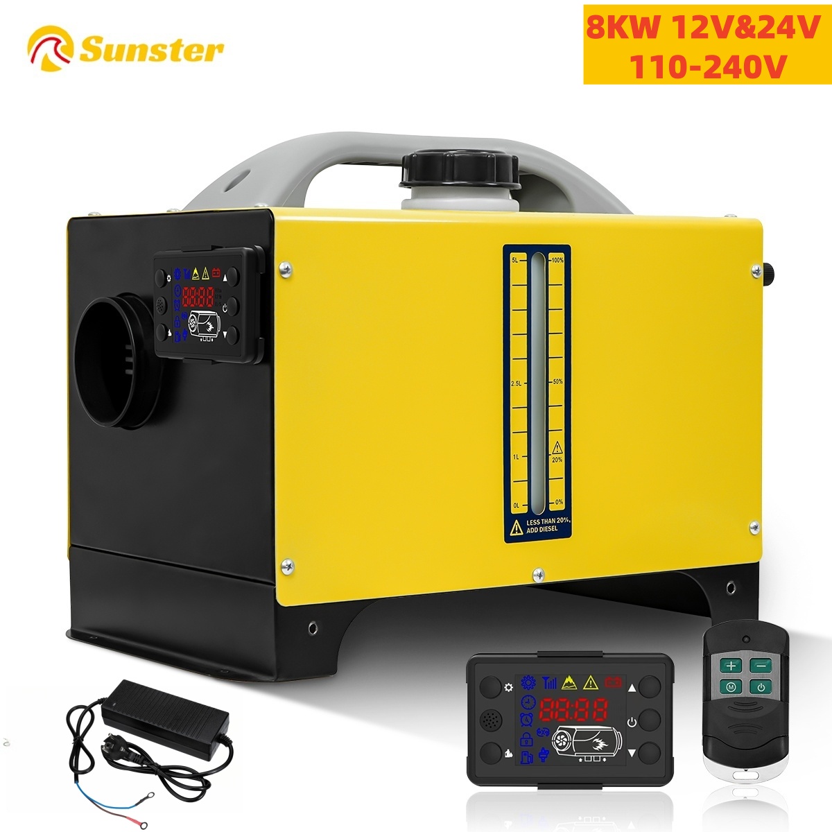 Diesel Air Heater Lcd Controller - 8KW 12V 24V 110-240V Portable Diesel
