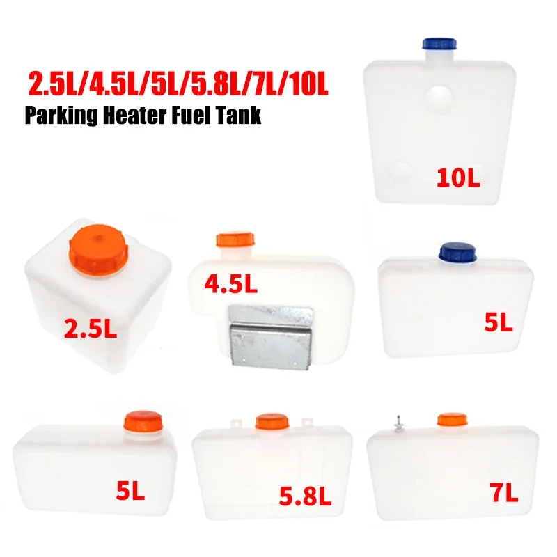Diesel Heater Fuel Tank 10L - 2.5L/4.5L/5L/5.8L/7L/10L Nhựa Kẻ Lằn Chìm Không