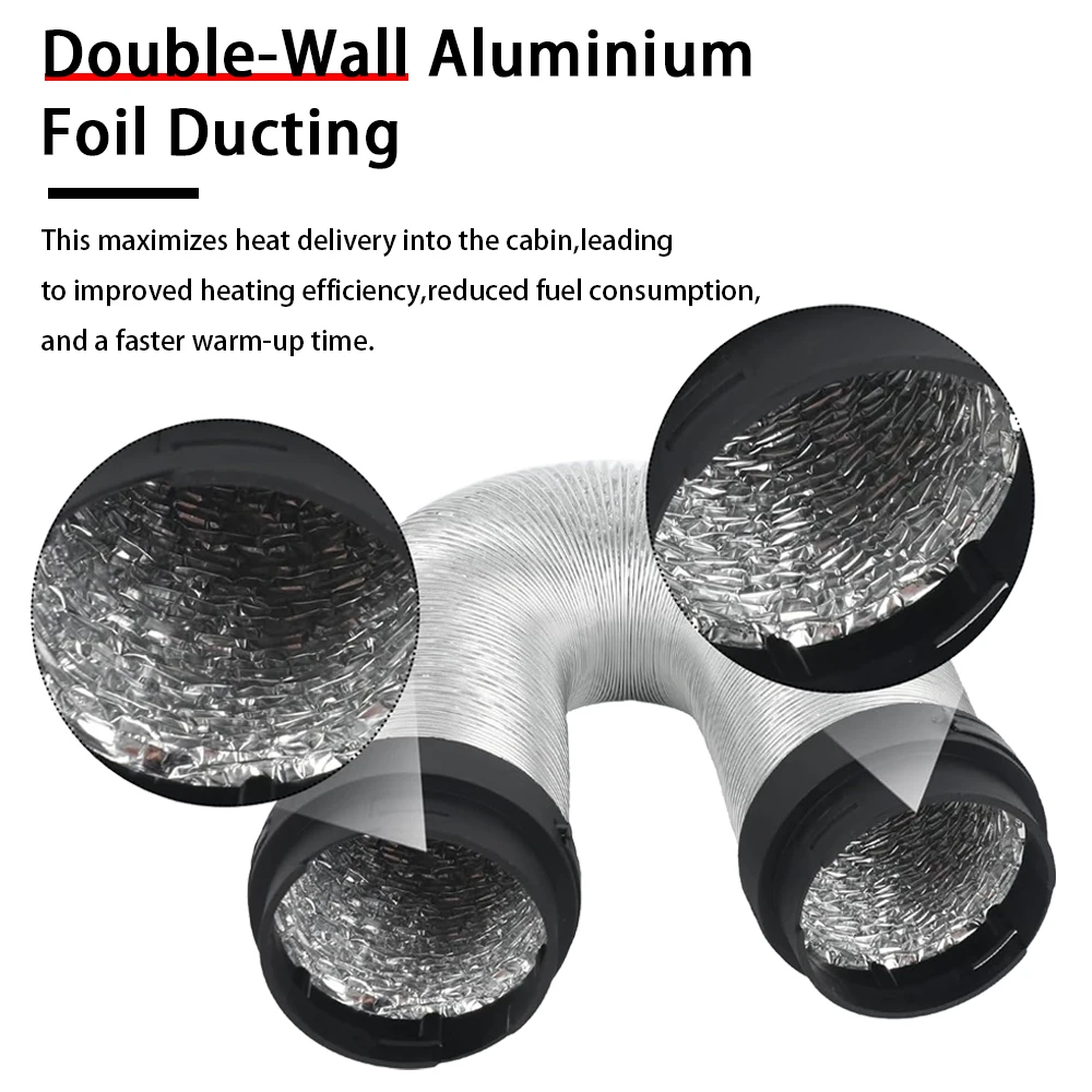 Flexible Car Heater Duct 65mm/ - đánh giá và giá Diesel Heater Ducting Kit