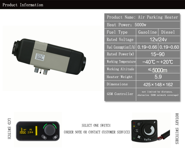JP Webasto Air Parking Heater  - đánh giá và giá Air Diesel Heater 5Kw Bluetooth
