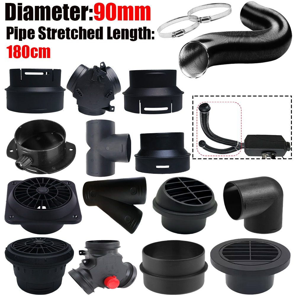 1.8M Length 90mm Diameter Air  - đánh giá và giá Diesel Heater Ducting Kit