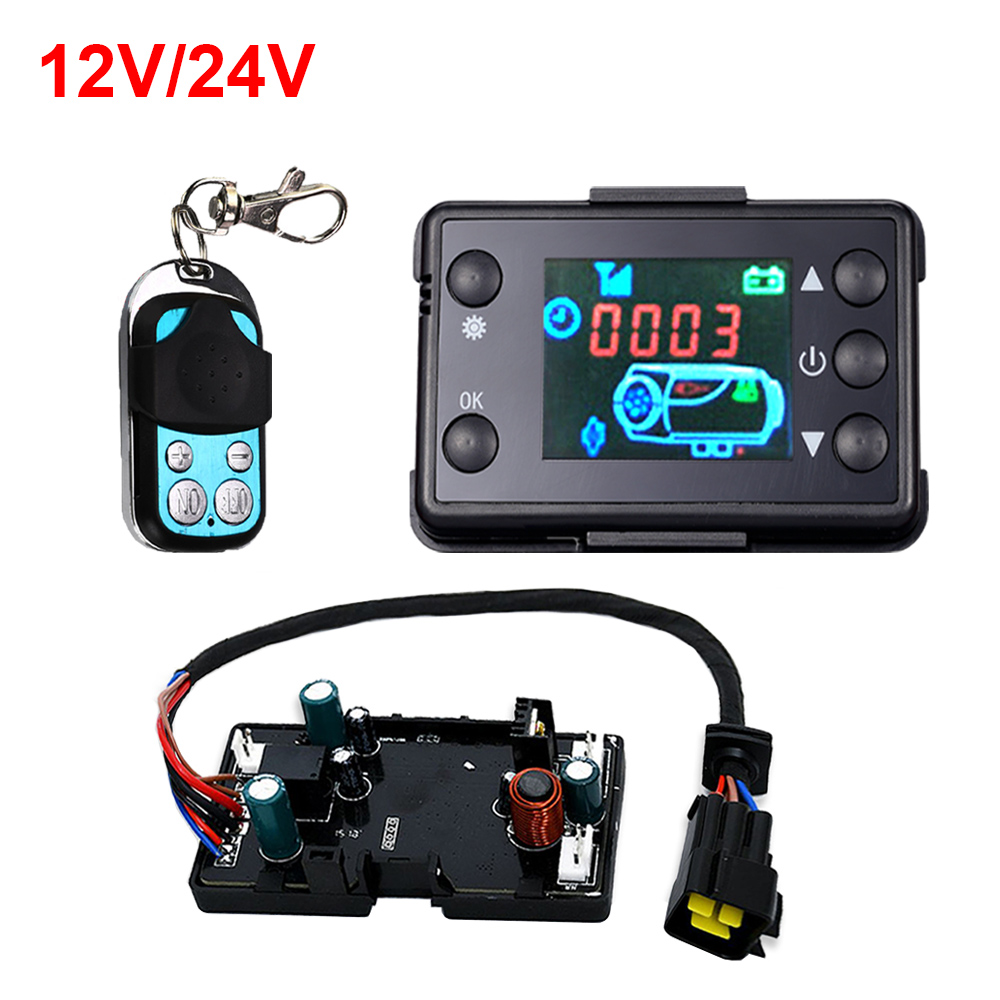12/24V Sưởi Xe Hơi Màn Hình LC - đánh giá và giá Parking Heater Remote Control Kit