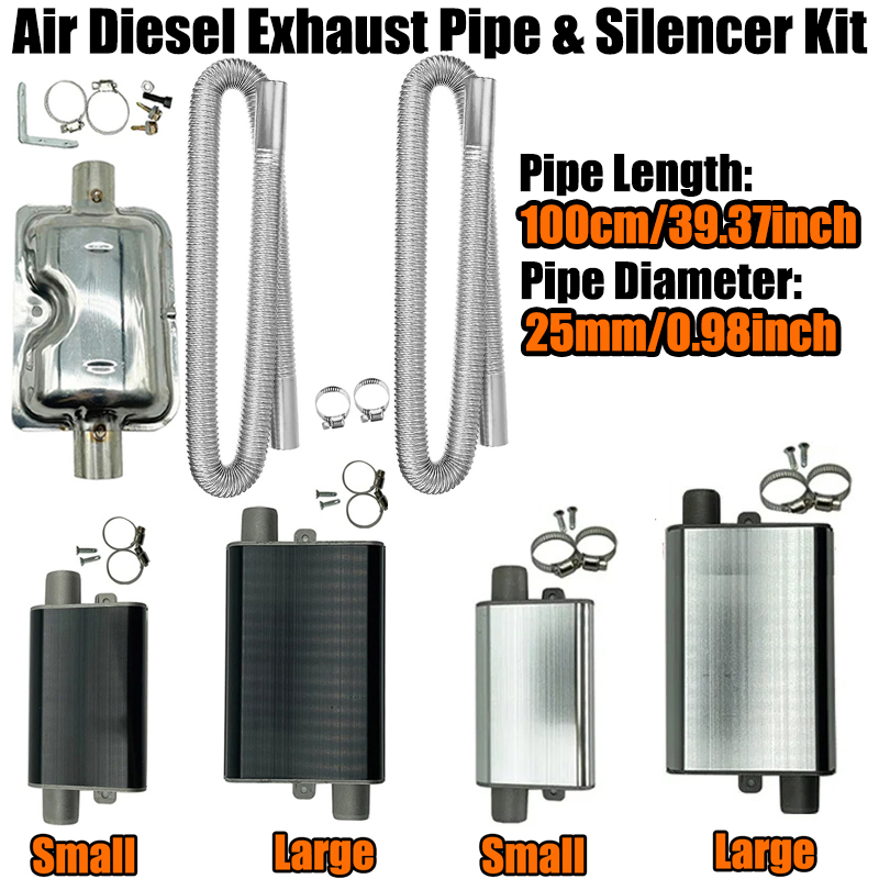 100cm Air Diesel Parking Heate - đánh giá và giá Diesel Heater Silencer Muffler