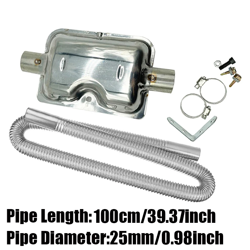 100cm Air Diesel Parking Heate - đánh giá và giá Diesel Heater Silencer Muffler